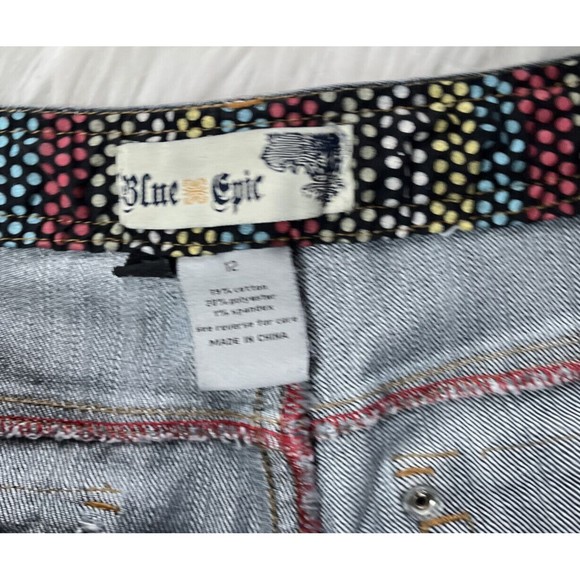 Blue Epic Jeans Women's Blue Denim Mid Rise Size 12 - Picture 8 of 12